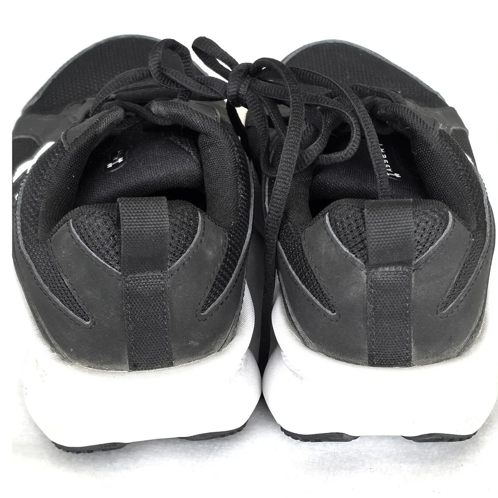 Under Armour Charged Assert 9 Mens Running Shoes Black White 4E Wide 3024852-001